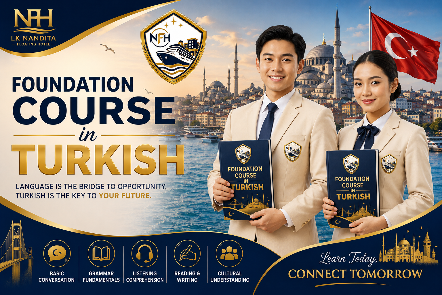 Poster Kursus Bahasa Turki di Istanbul